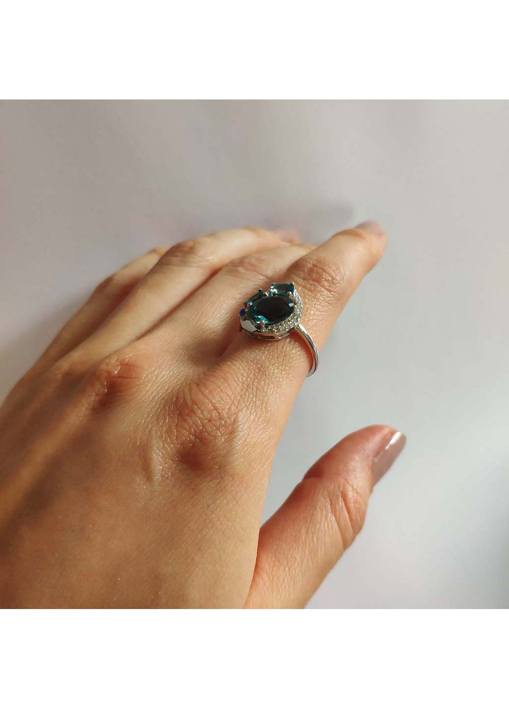 Срібна каблучка з топазом Лондон Блю 3.014ct Silver Breeze (260518159)