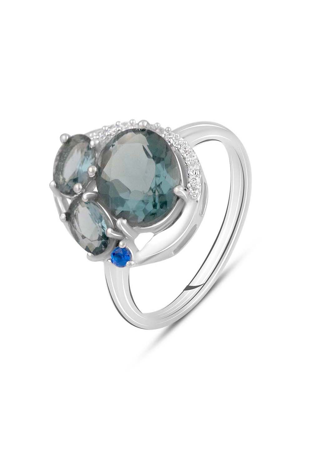 Срібна каблучка з топазом Лондон Блю 3.014ct Silver Breeze (260518159)