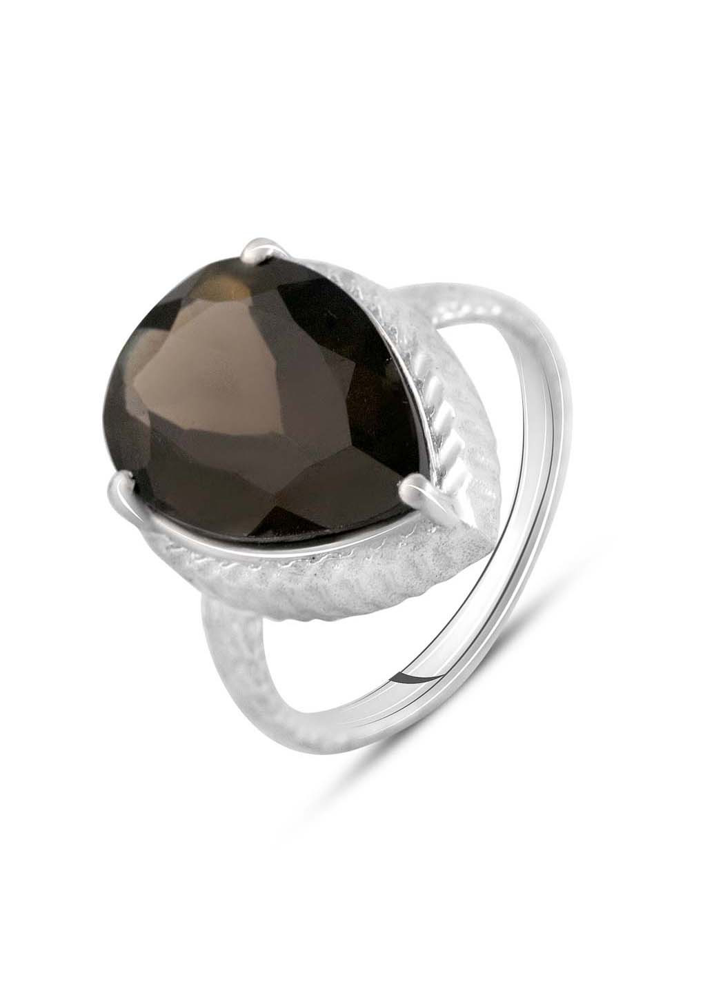 Серебряное кольцо с натуральным раухтопазом Silver Breeze (260518332)
