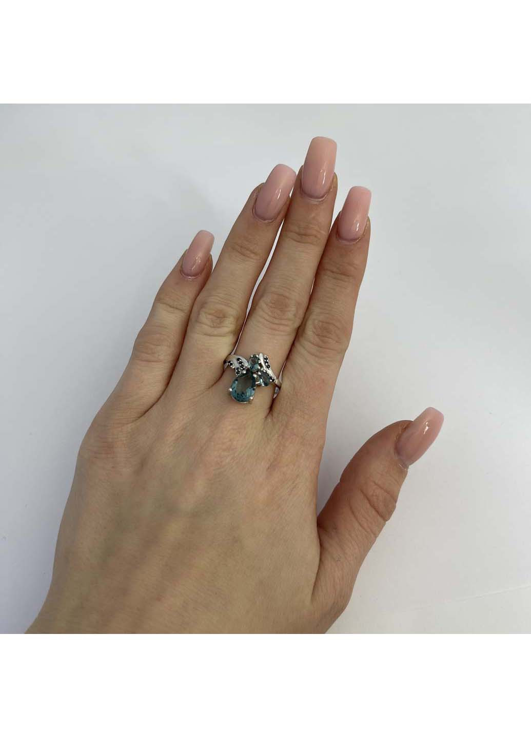 Срібна каблучка з топазом Лондон Блю 1.837ct Silver Breeze (260517861)