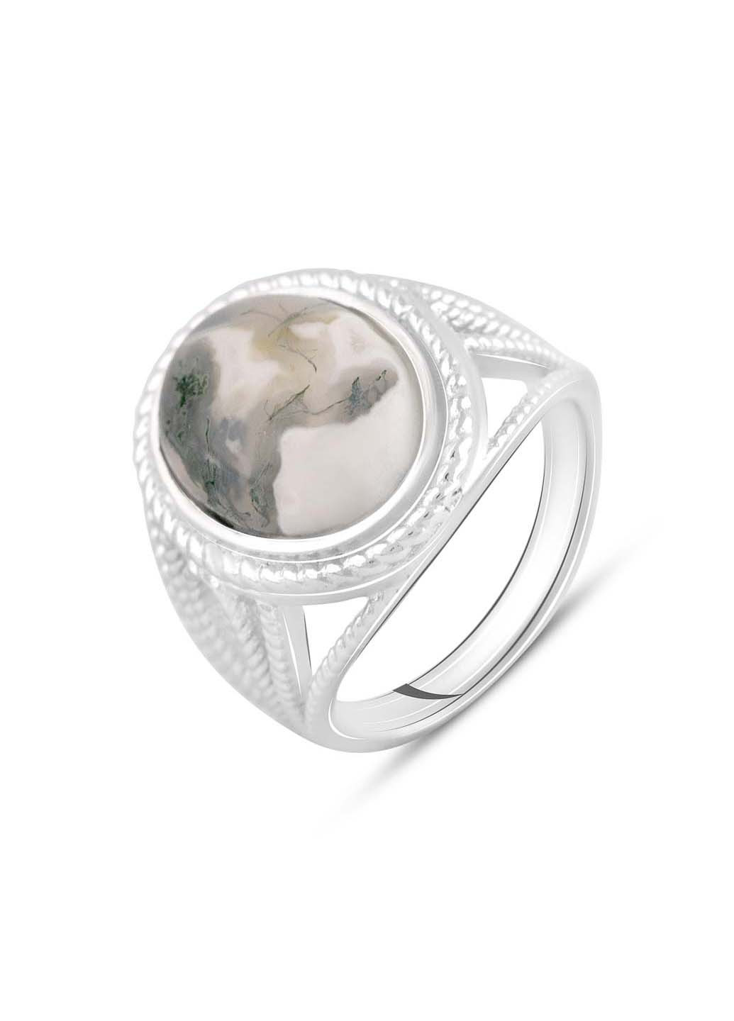 Серебряное кольцо с натуральным агатом Silver Breeze (260518194)