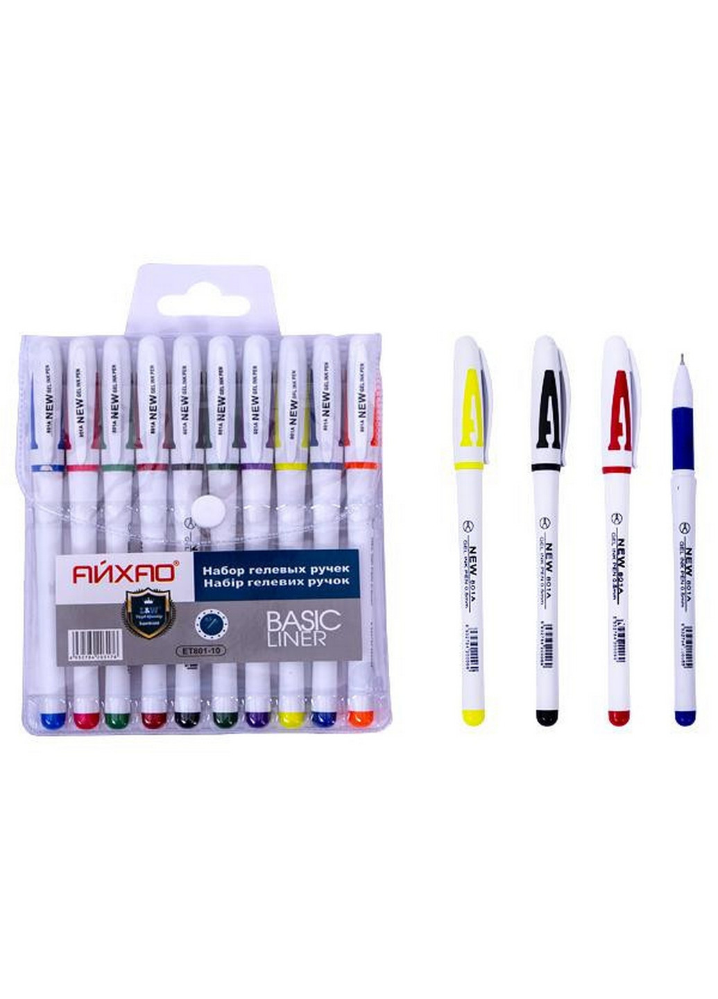 Набір гелевих ручок 10 кольорів 1х15х12 см Ellott (260533372)