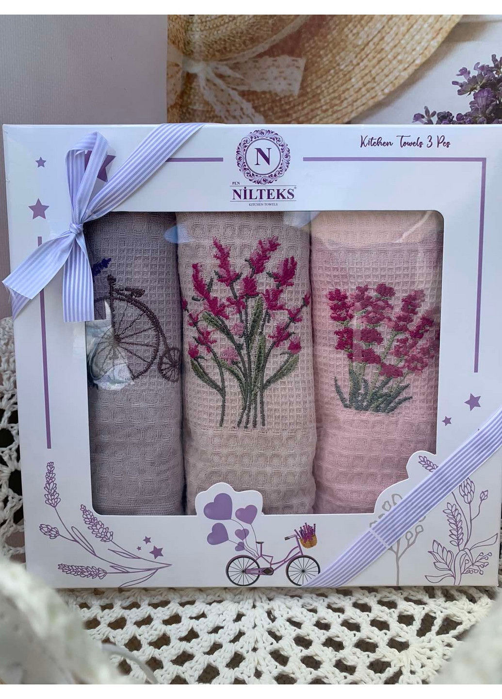 Вафельні рушники 40х60 см Nilteks комбінований