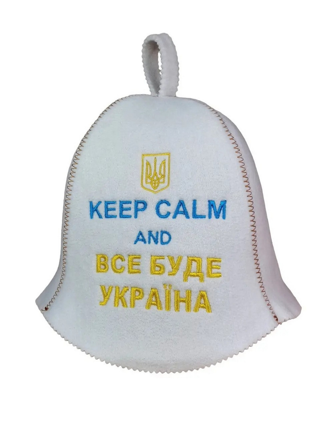 Шапка для лазні "Keep calm and Все будет Украина" Універсальний Luxyart (260531352)