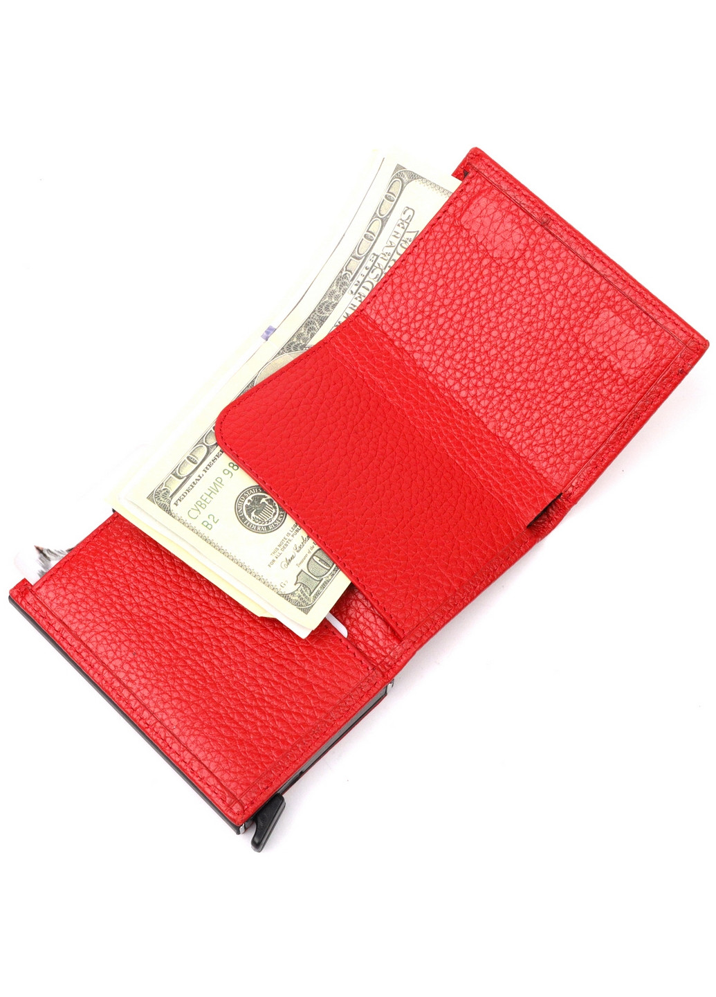 Жіноча шкіряна візитниця 7х9,5х2,5 см Karya (260531273)