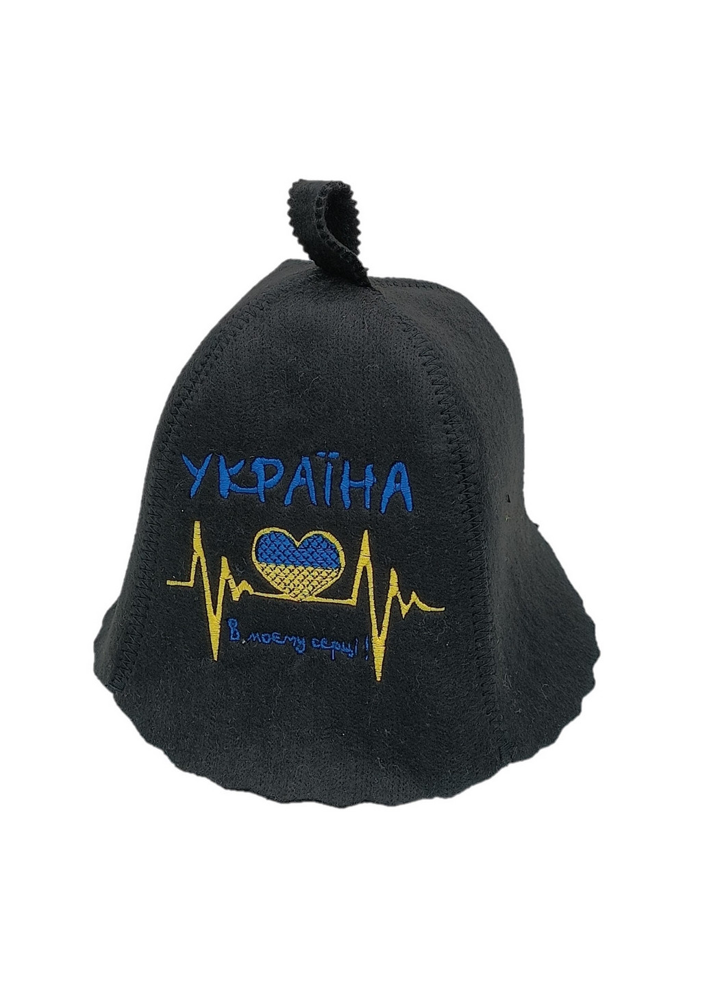 Шапка для лазні "Україна в моєму серці" Універсальний Luxyart (260530282)