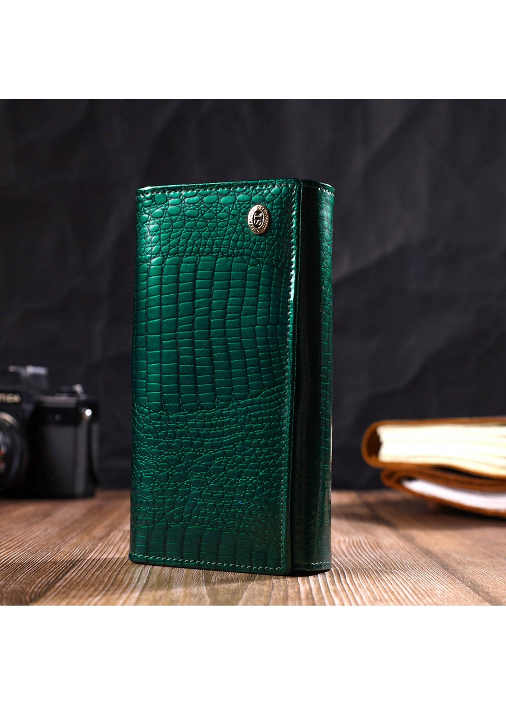 Женская кожаная визитница 17х9х3 см st leather (260532447)