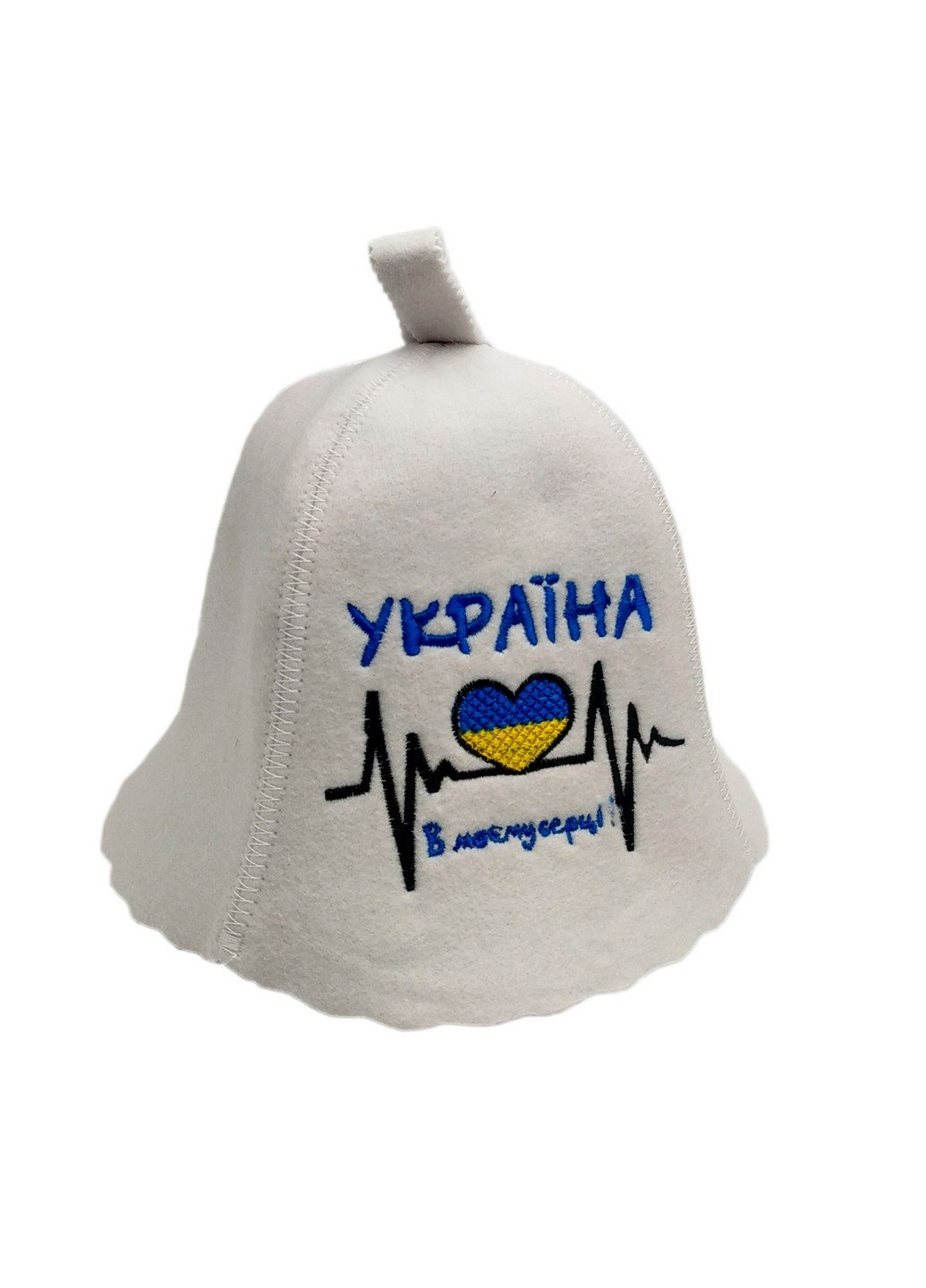 Шапка для лазні "Україна в моєму серці" Універсальний Luxyart (260531375)
