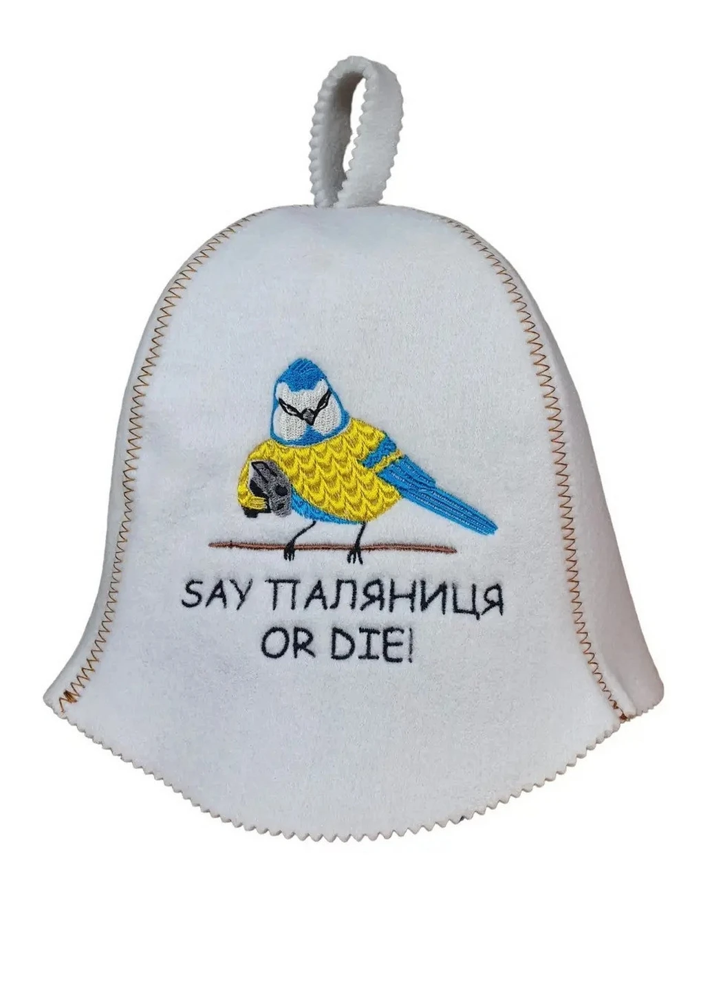 Шапка для лазні "Say паляниця or die!" Універсальний Luxyart (260532402)