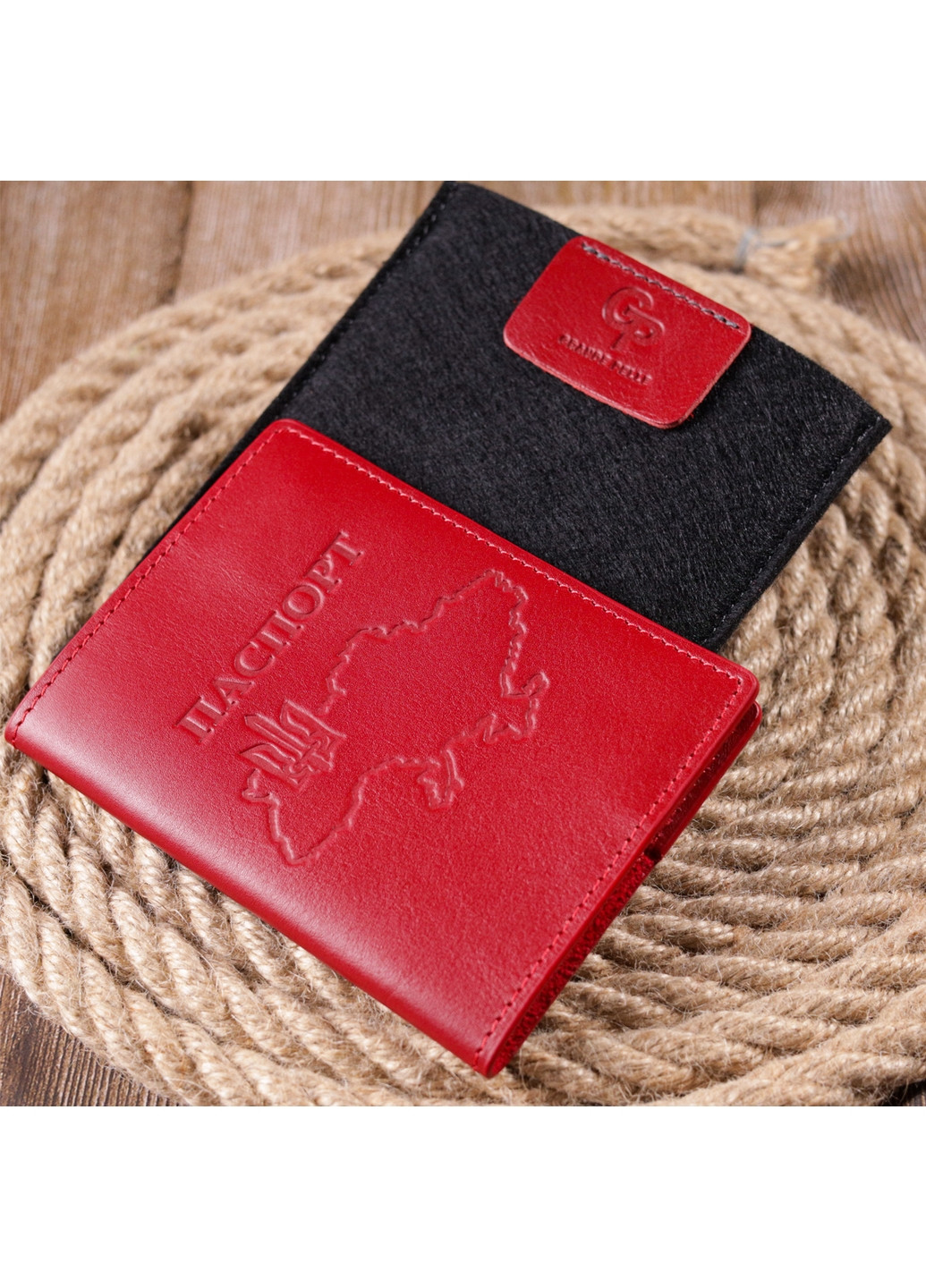 Женская кожаная обложка для документов 10х13,8 см Grande Pelle (260529971)