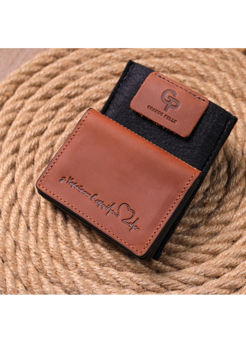 Чоловіча обкладинка для документів 10х7,5х1 см Grande Pelle (260532054)