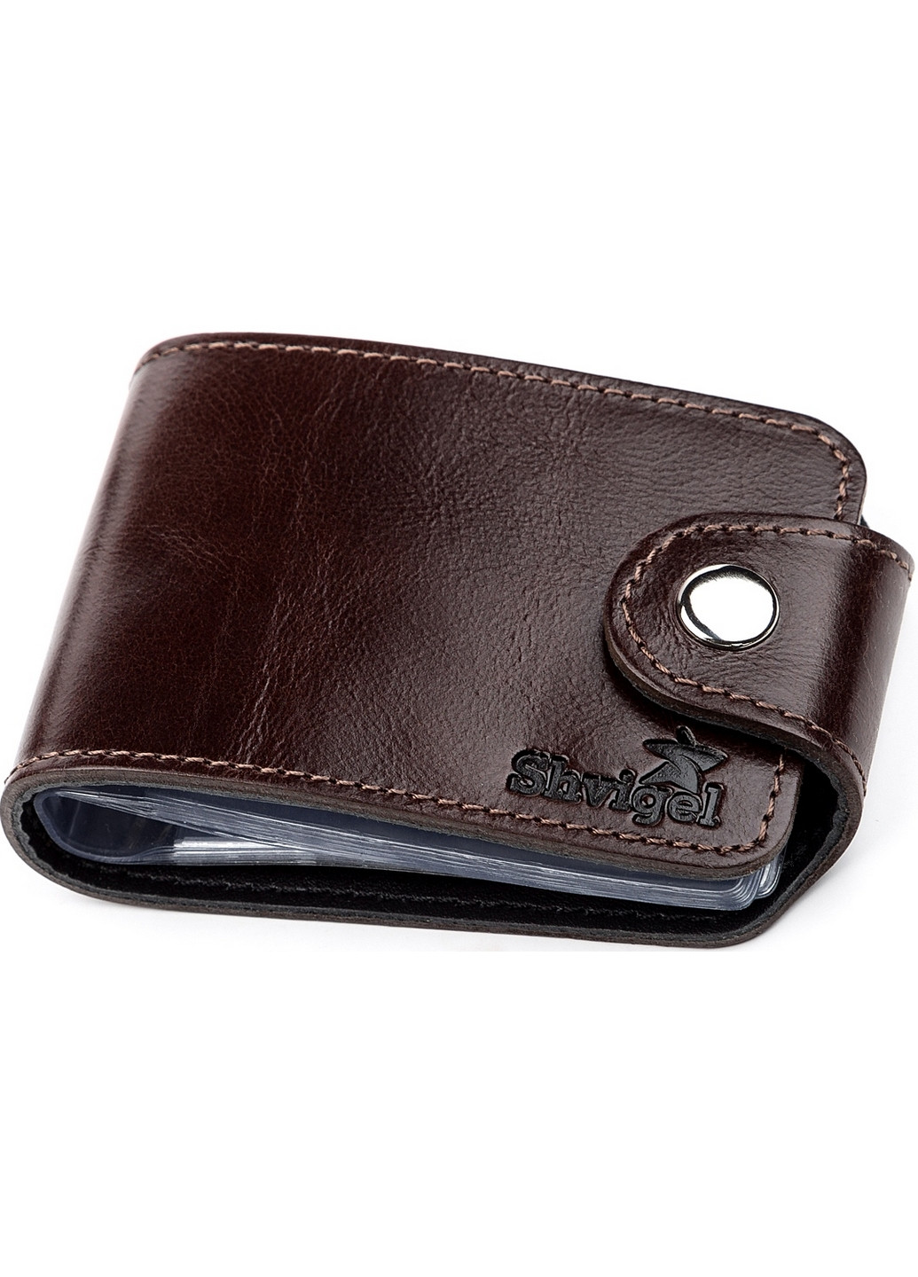 Шкіряний картхолдер 10х7 см Shvigel (260533162)