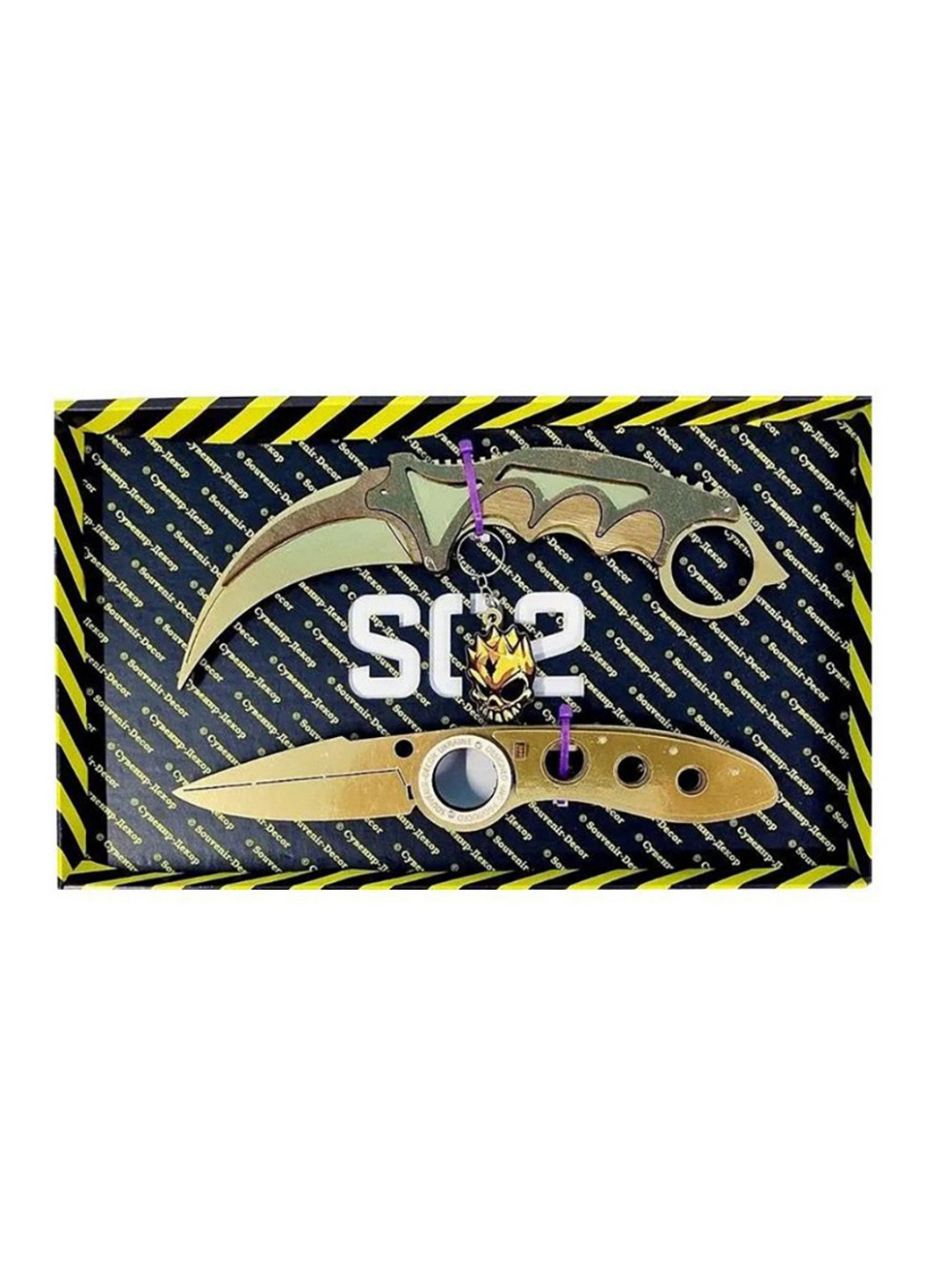 Набір ножів сувенірних дерев'яних 4,5х27,5х17 см Сувенір-Декор (260532505)