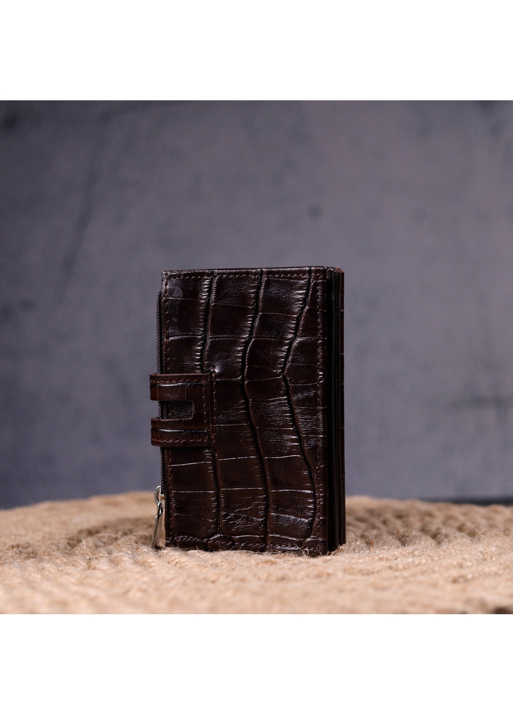 Чоловічий шкіряний картхолдер 10,4х6,2х1 см Karya (260531269)