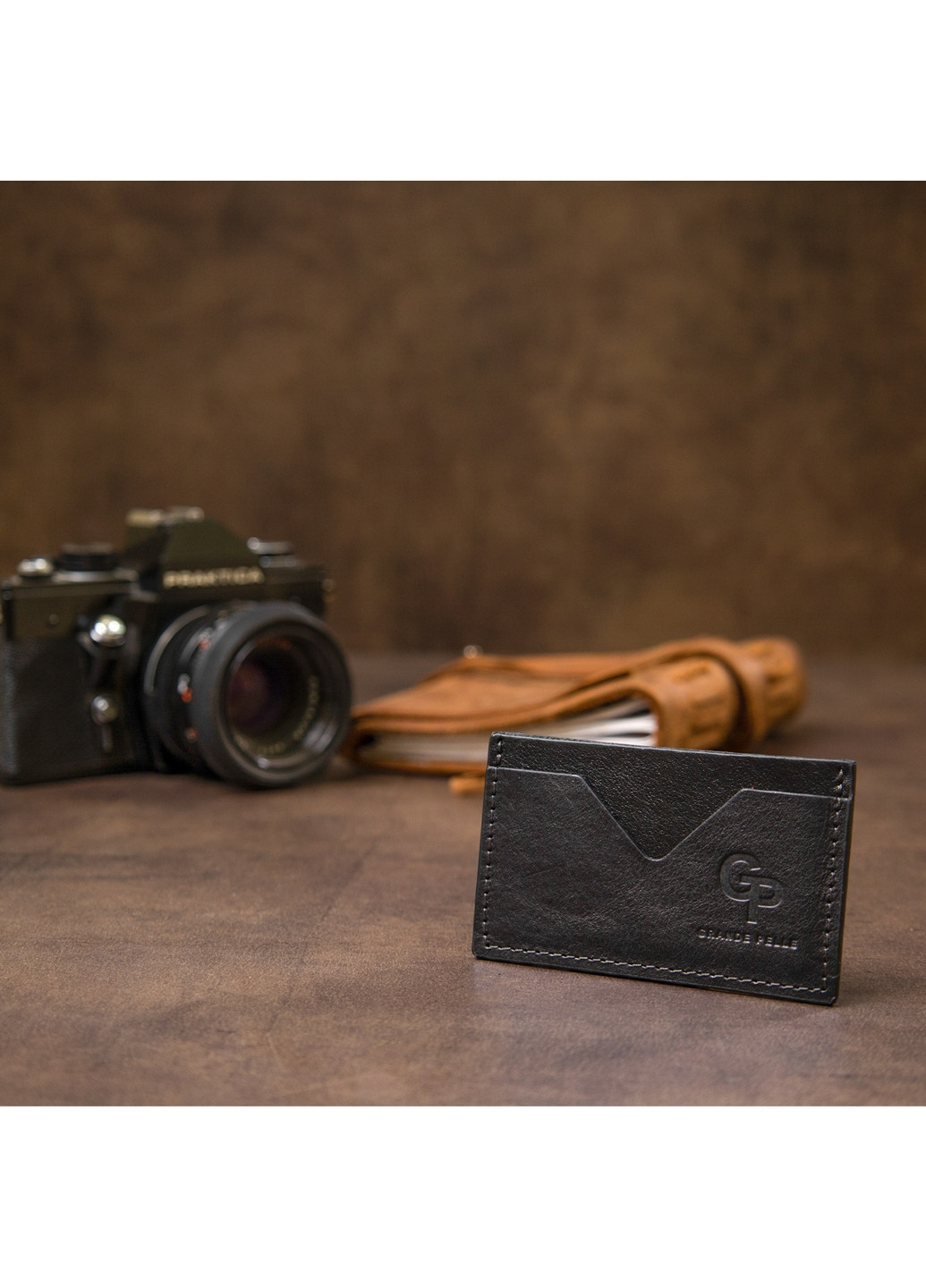 Кожаный картхолдер 9,5х6 см Grande Pelle (260531033)