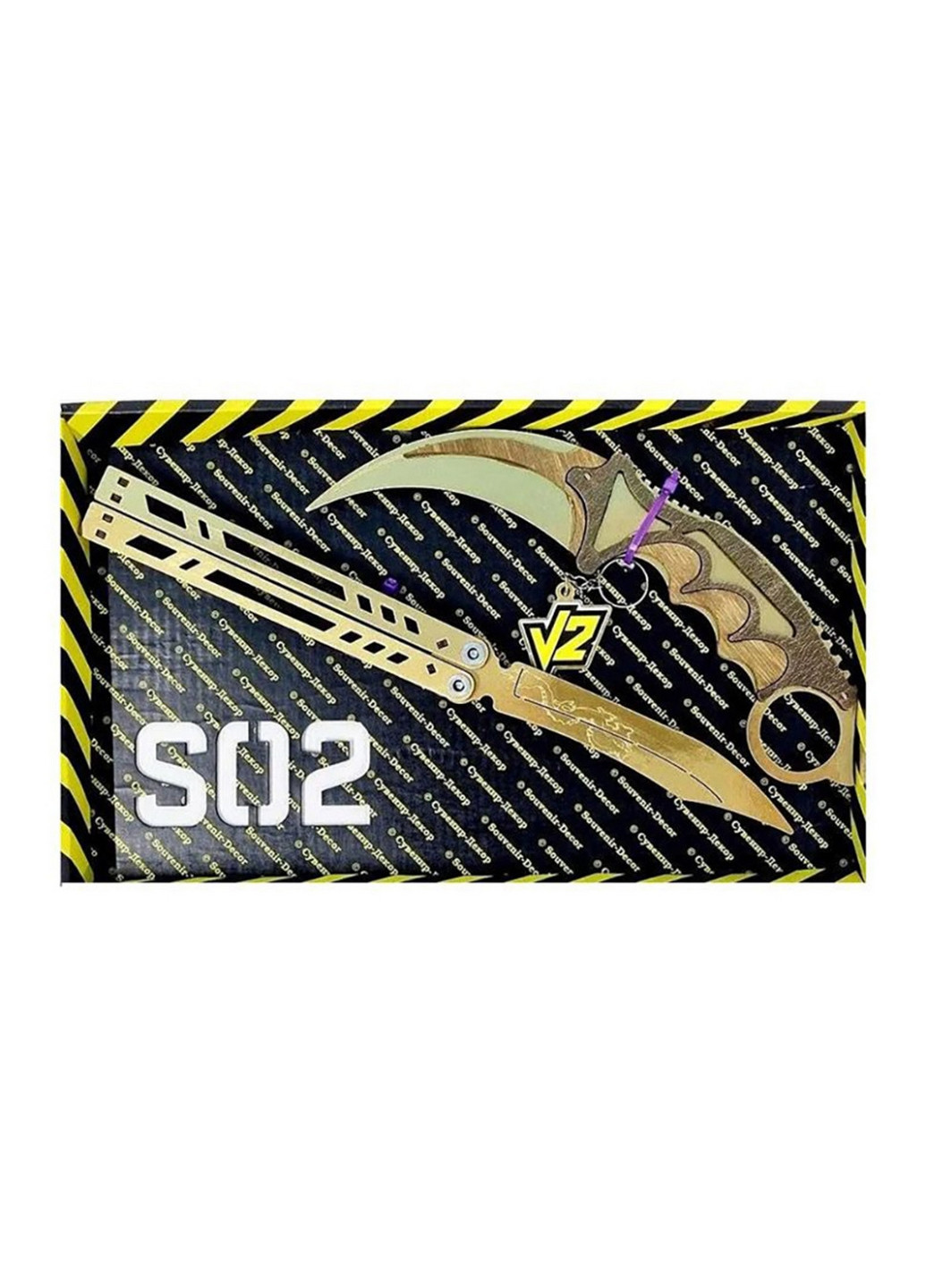 Набор ножей сувенирных деревянных 4,5х27,5х17 см Сувенір-Декор (260530434)