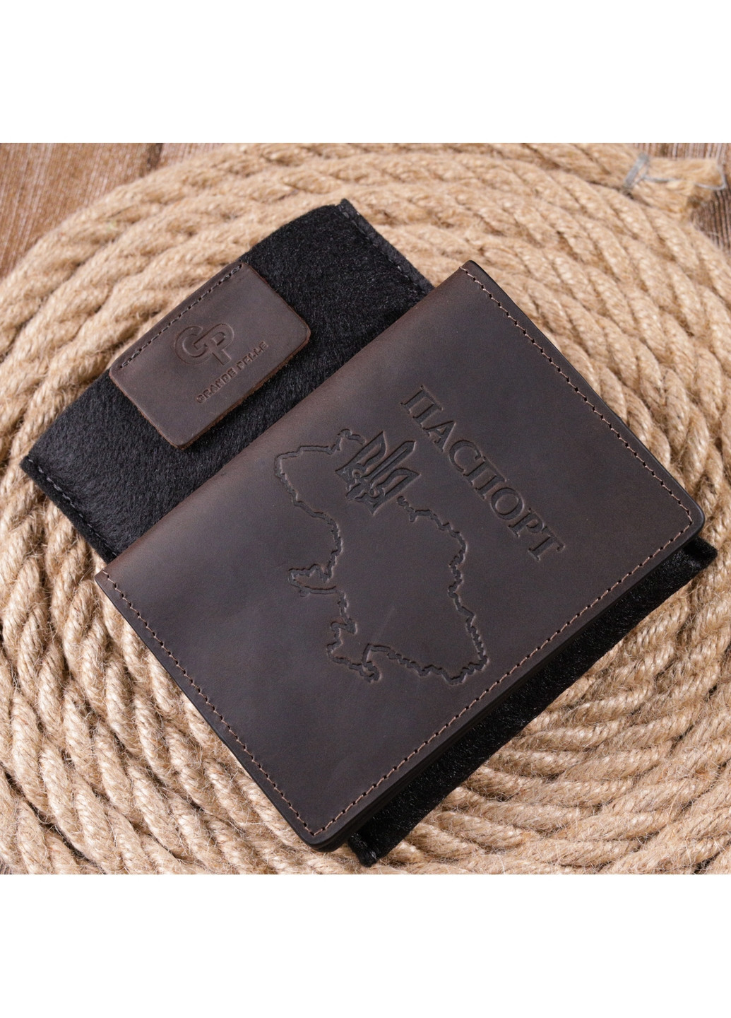 Мужская обложка для документов 10х13,8 см Grande Pelle (260529956)