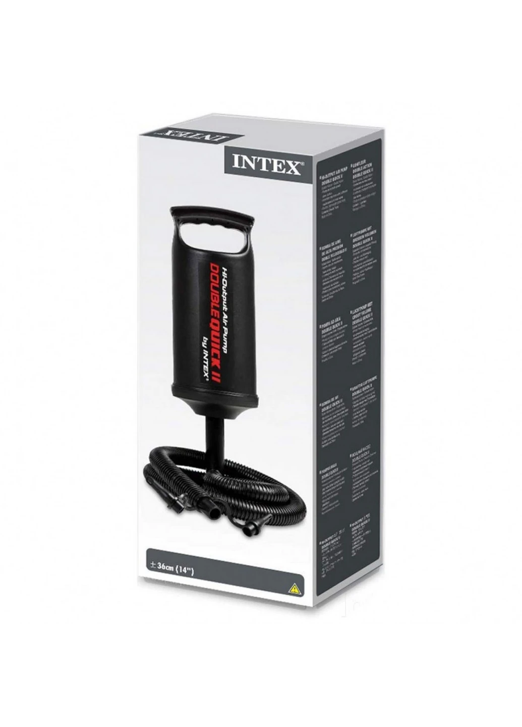 Насос для надувних виробів ручний 20х37х12 см Intex (260531743)