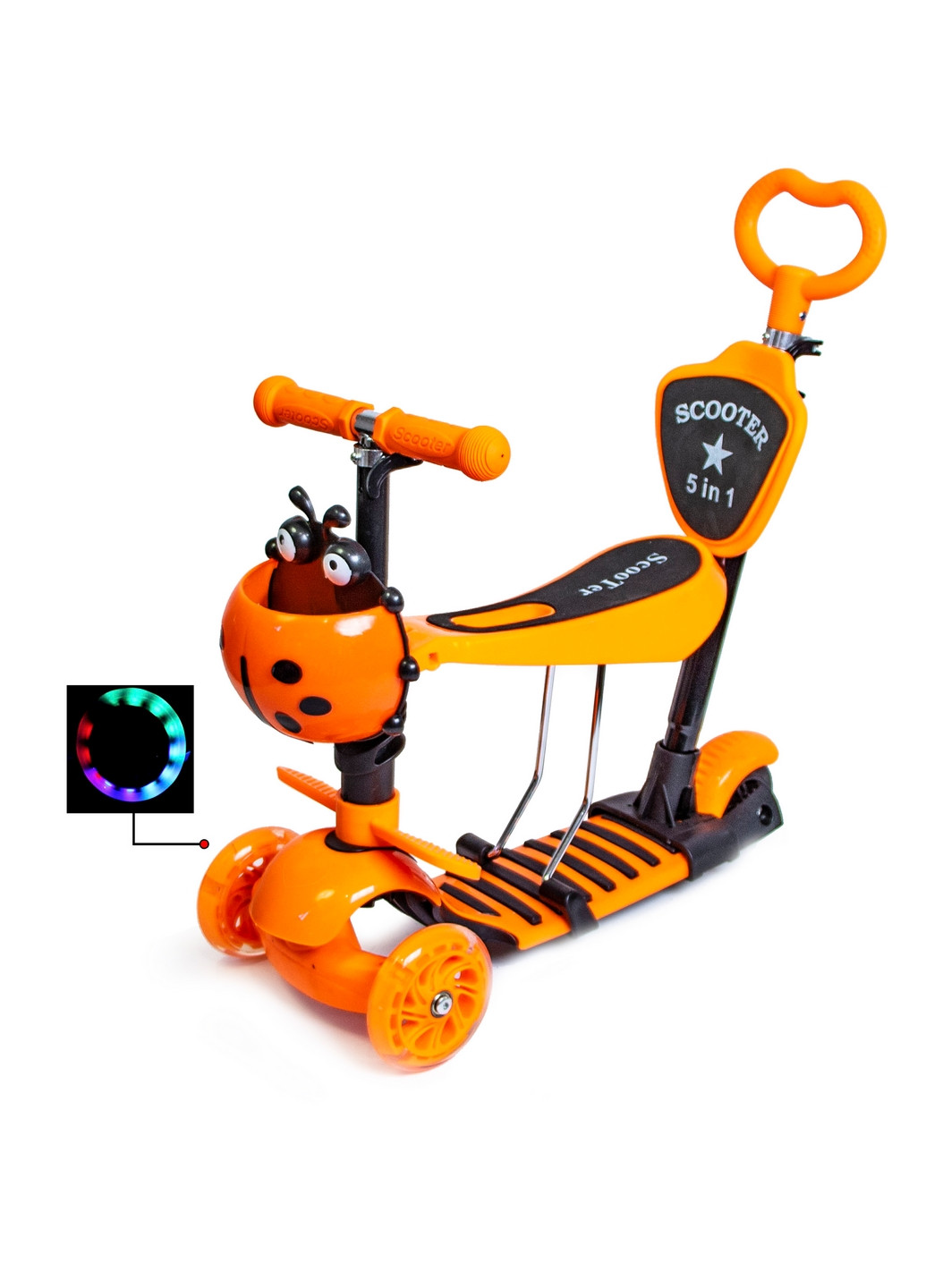 Самокат 5 в 1 Від 2-8 років Scale Sports (260530342)