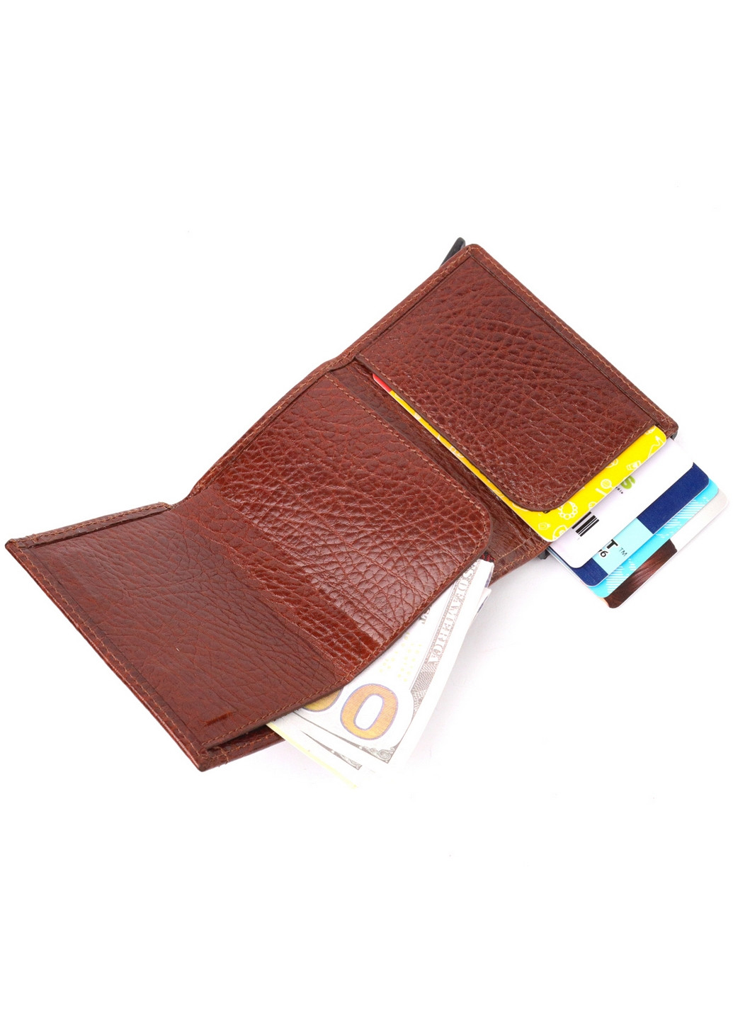 Шкіряна візитниця 7х9,5х2,5 см Karya (260532304)