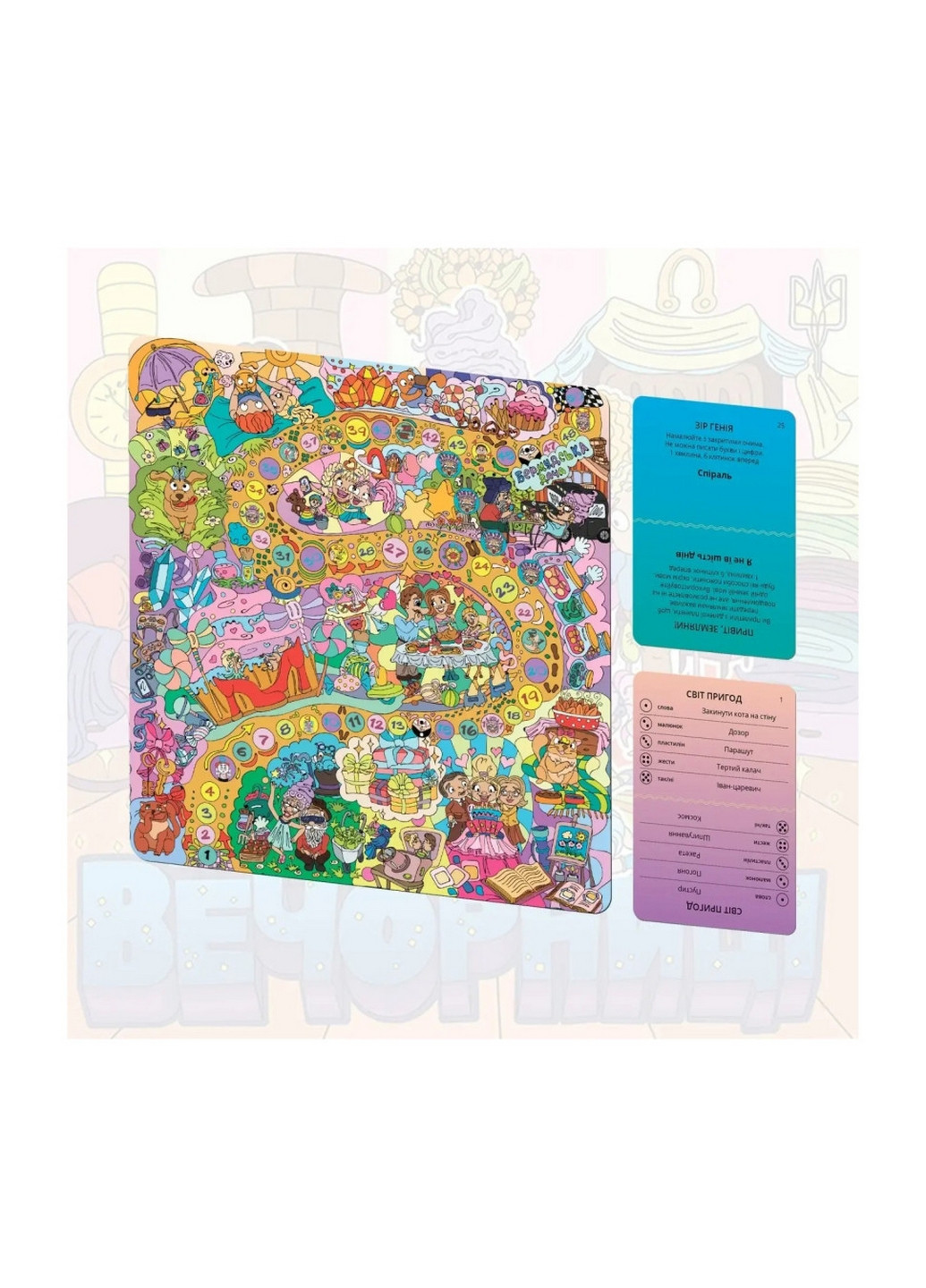 Настольная игра для компании "Семейные Вечерницы" Укр 4х22х22 см No Brand (260529782)