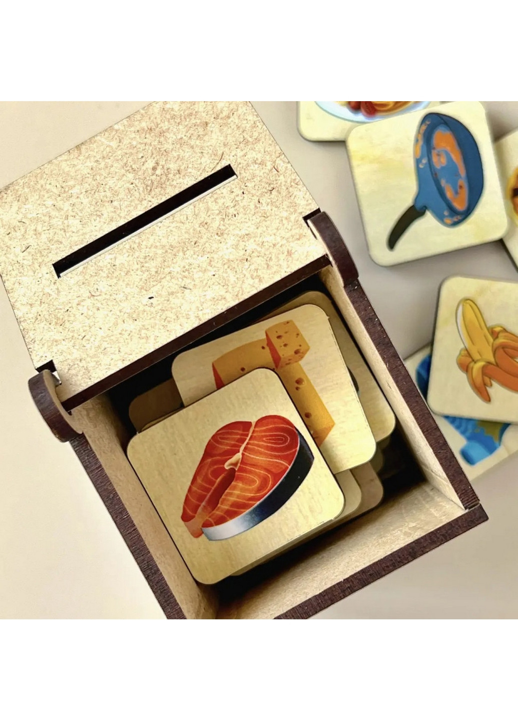 Дерев'яна настільна гра "Побутова техніка" сортер-комодик 7,5х24,5х12 см Ubumblebees (260532538)