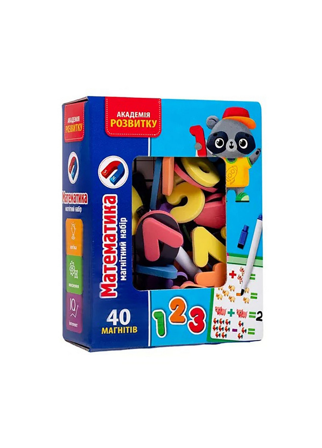 Гра настільна "Магнітний набір. Математика" 13х6х17 см Vladi toys (260530995)