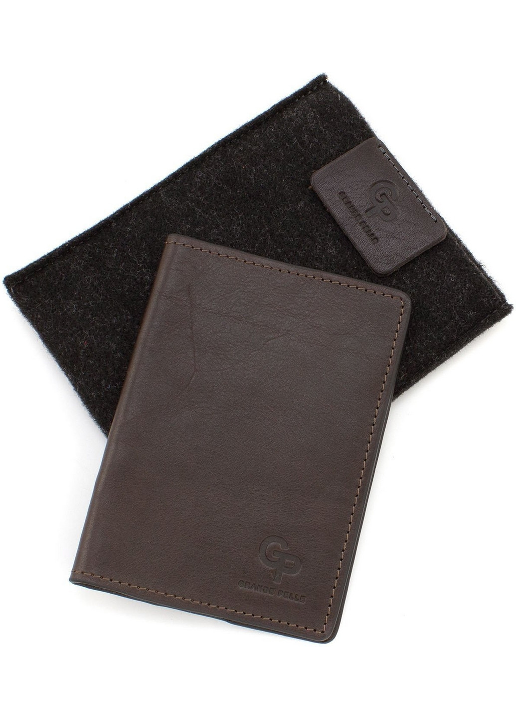 Кожаная обложка для документов 14х10х0,5 см Grande Pelle (260532958)