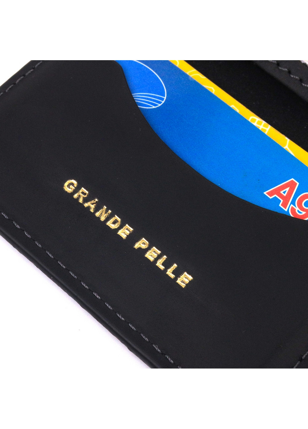 Шкіряна обкладинка для документів 10х7х0,5 см Grande Pelle (260532055)