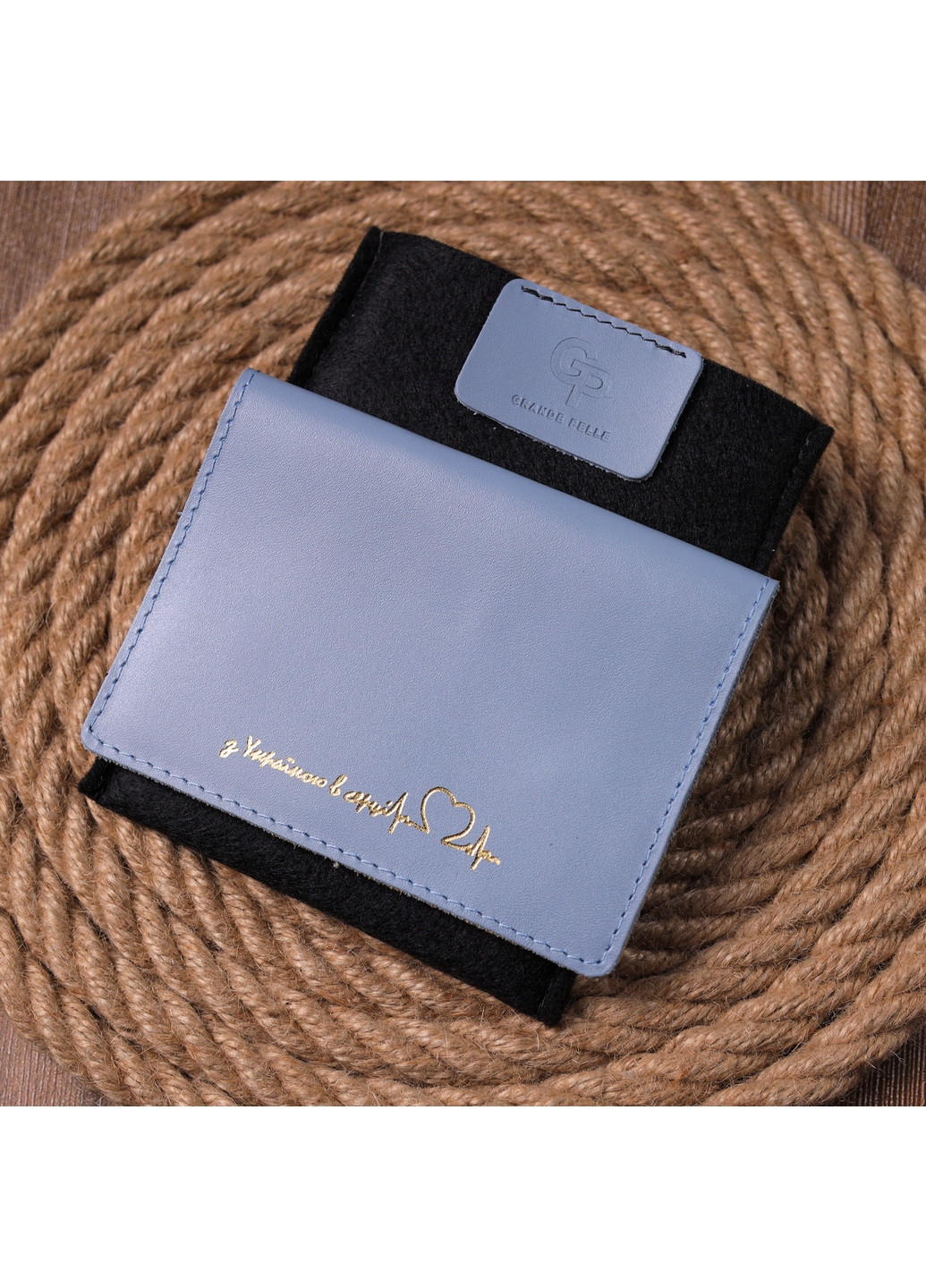 Кожаная обложка для документов 10х14х0,5 см Grande Pelle (260532064)