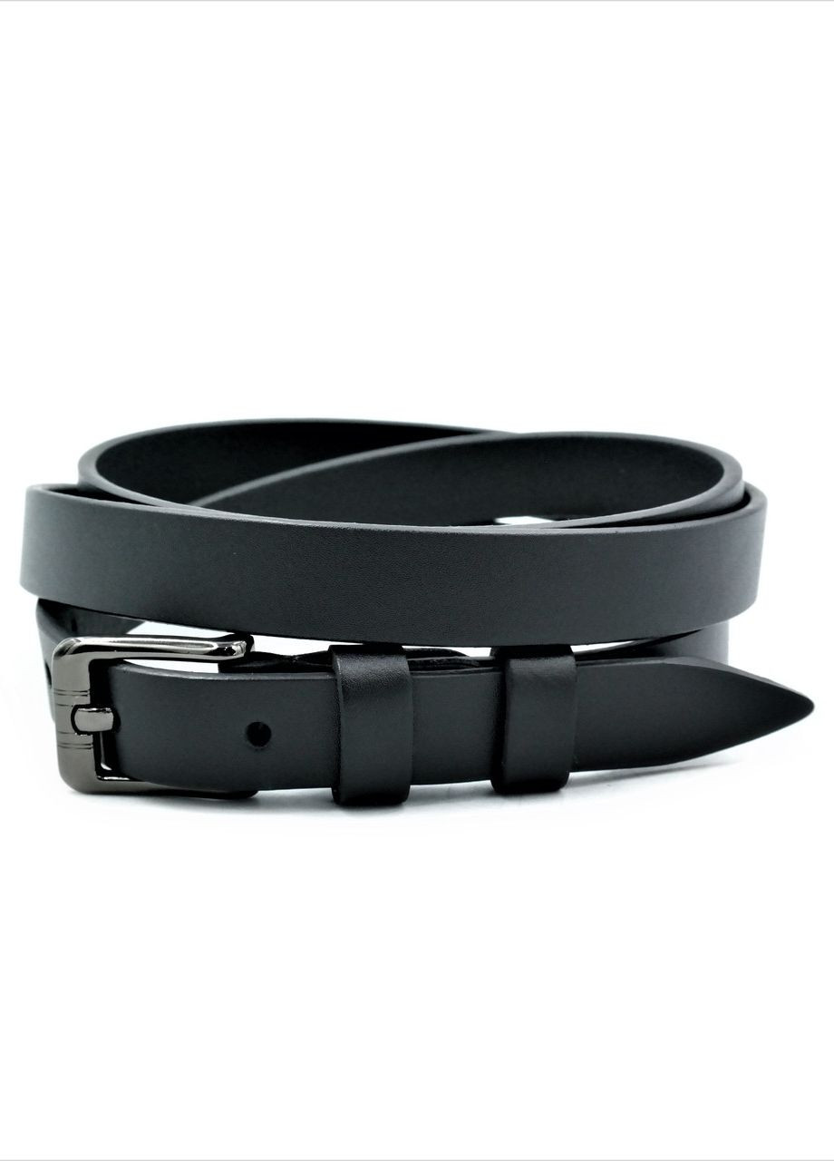 Жіночий шкіряний ремінь 1,8 х 115-120 см Колір Чорний Weatro (260533386)