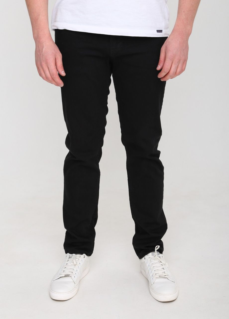 Черные демисезонные слим джинсы мужские черные слим Slim Coockers
