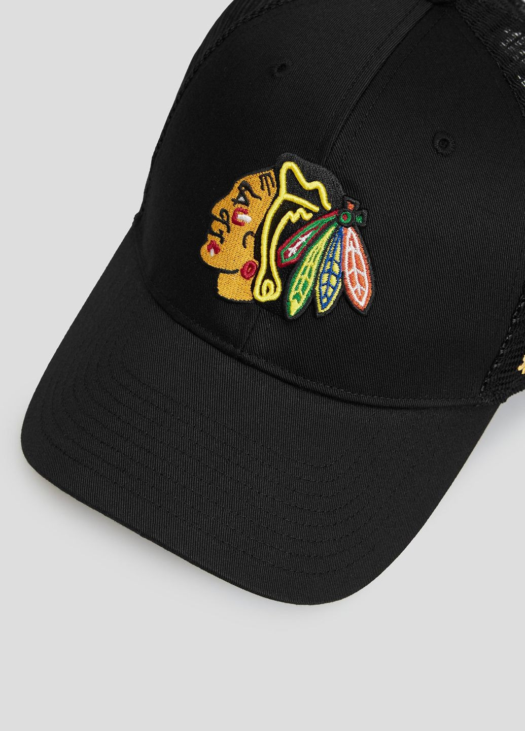 Кепка-тракер CHICAGO BLACKHAWKS BRANSON MES черный, зеленый unisex OSFA 47 Brand (260597237)