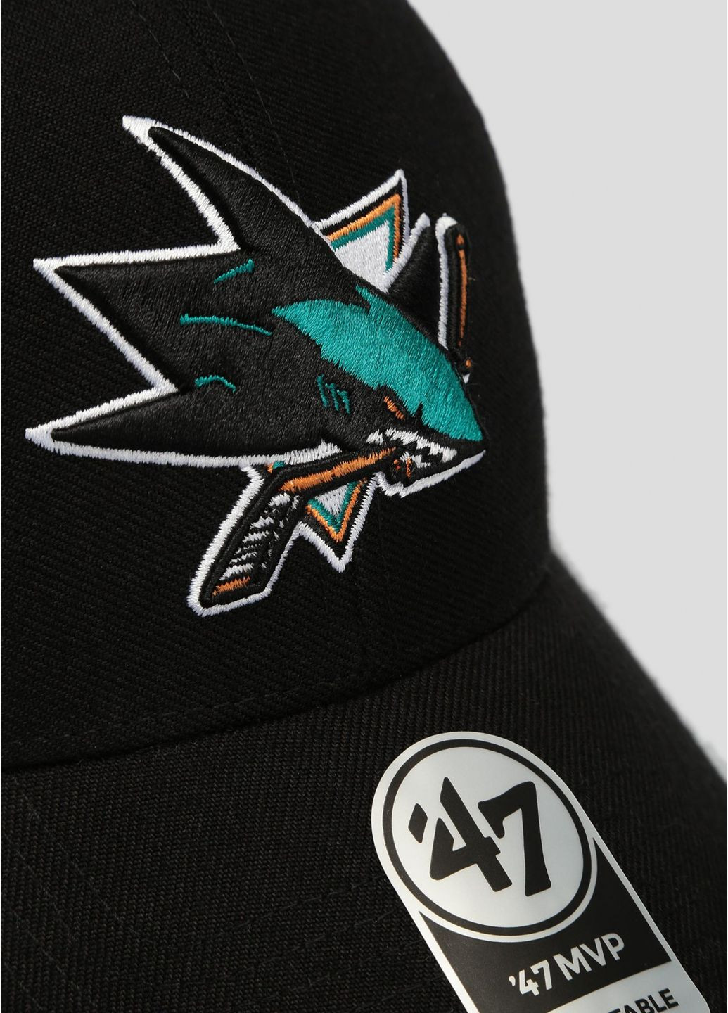 Кепка MVP NHL SAN JOSE SHARKS черный, серый unisex OSFA 47 Brand (260597331)