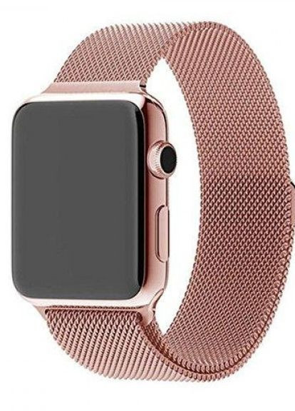 Миланская петля для Apple Watch 42/44/45/49 мм Розовое золото No Brand (260596731)