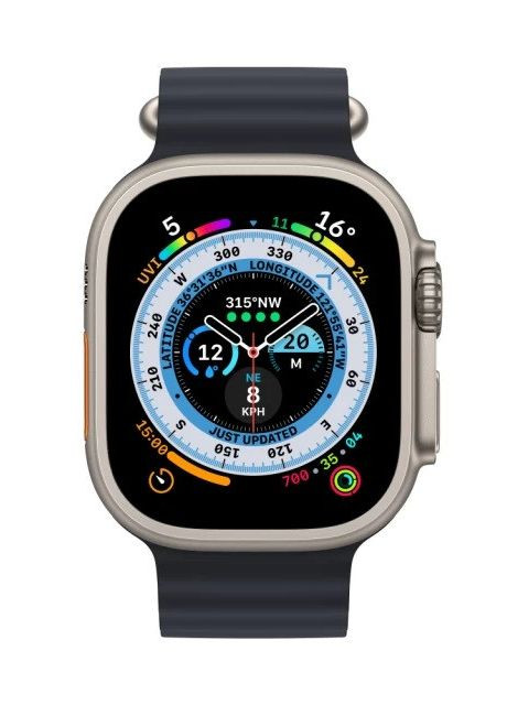 Силиконовый ремешок Ocean для Apple Watch 38/40/41 mm Темно-серый No Brand (260596677)