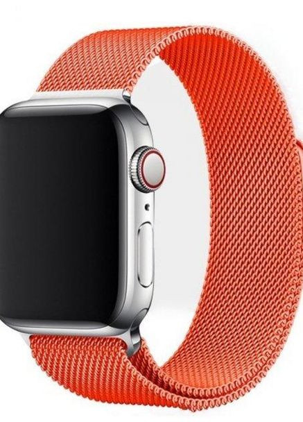 Миланская петля для Apple Watch 42/44/45/49 мм Оранжевый No Brand (260596655)