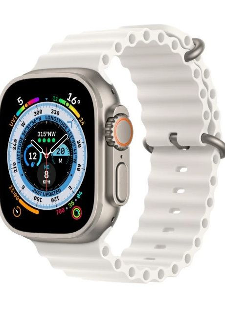 Силиконовый ремешок Ocean для Apple Watch 38/40/41 mm Белый No Brand (260596718)