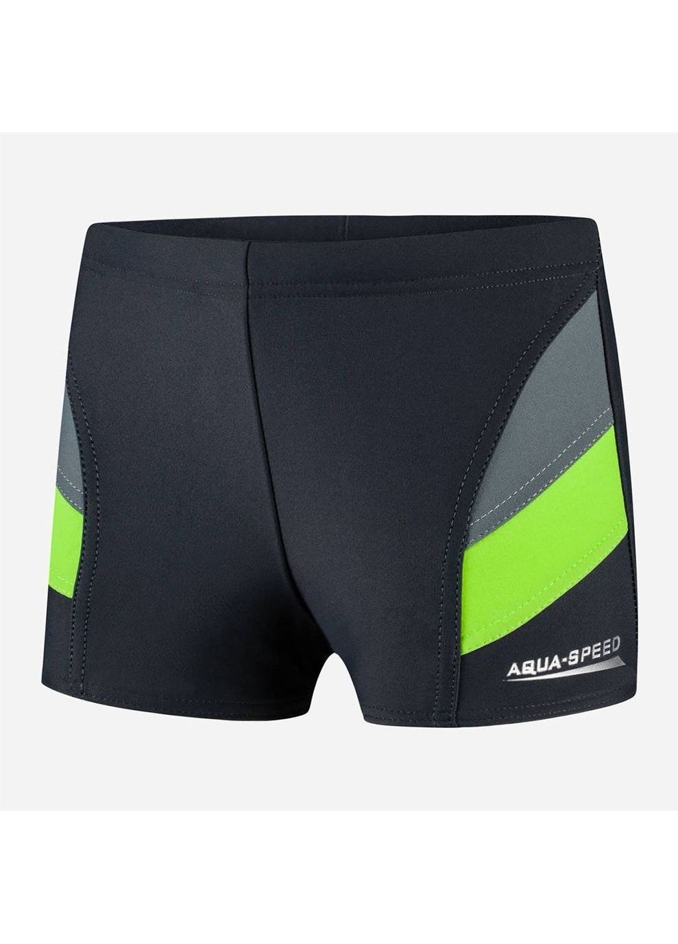 Плавки-боксери для хлопців ANDY чорний, сірий, зелений Дитячі 116см Aqua Speed (260597502)