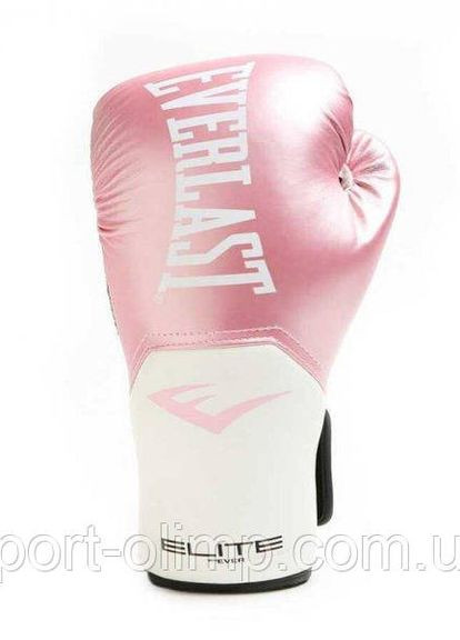 Боксерські рукавиці ELITE TRAINING GLOVES рожевий, білий Жіночі 8 унцій Everlast (260597689)