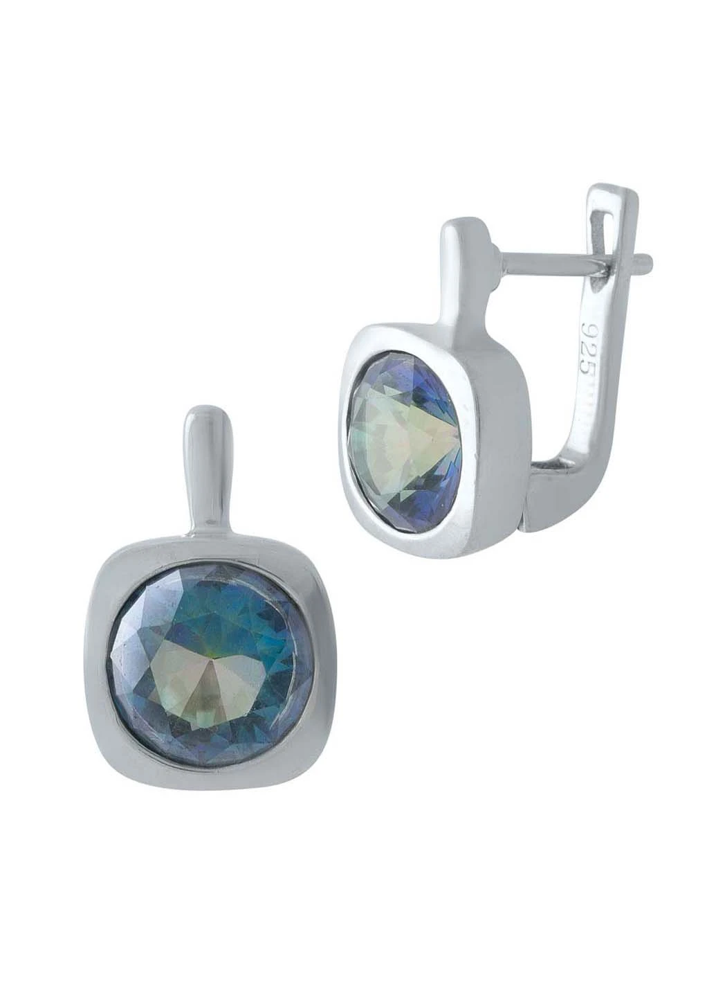 Срібні сережки з топазом 2.588ct Silver Breeze (260538106)