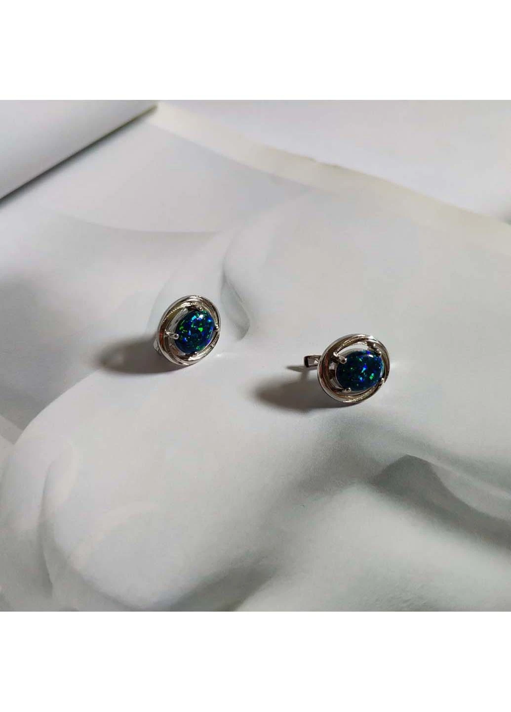 Срібні сережки з опалом 2.008ct Silver Breeze (260537551)