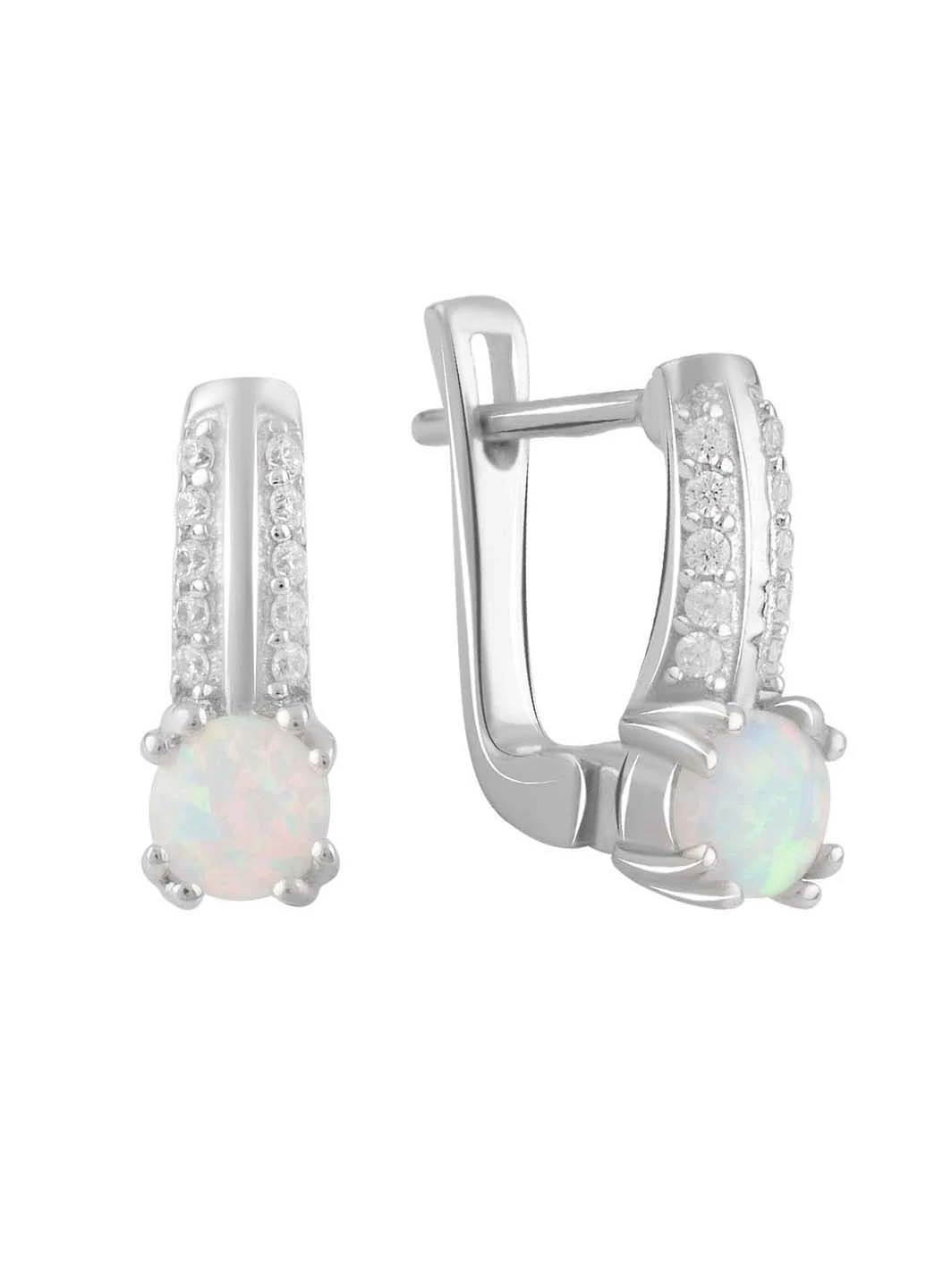 Срібні сережки з опалом 0.398ct Silver Breeze (260537928)