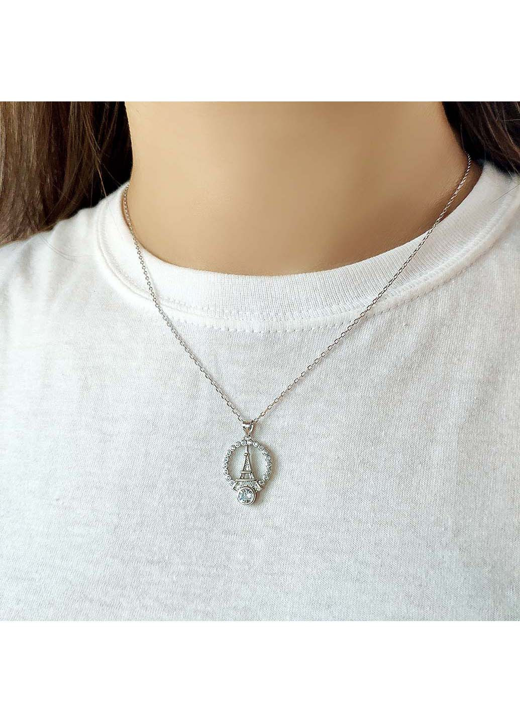 Срібна підвіска з фіанітами Silver Breeze (260538014)