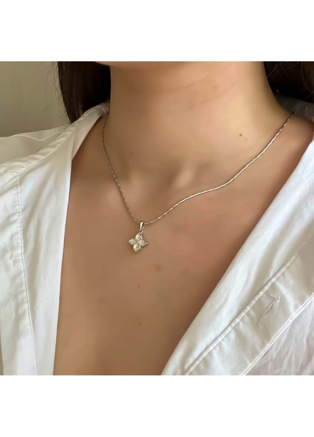 Серебряная подвеска с фианитами Silver Breeze (260537482)