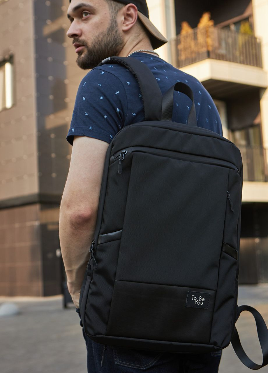 Рюкзак з відділенням для ноутбука 17' чорний колір No Brand Mac 17 (260601802)