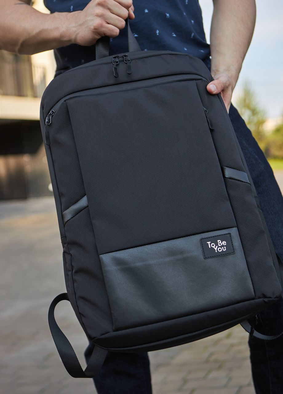 Рюкзак з відділенням для ноутбука 17' чорний колір No Brand Mac 17 (260601802)