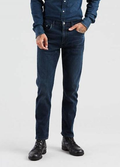 Темно-синие демисезонные зауженные джинсы 502 Taper Levi's