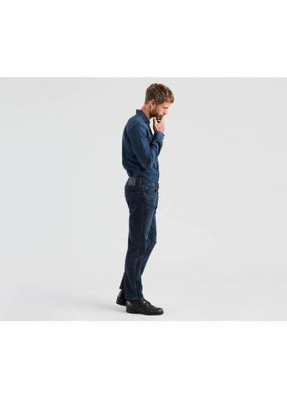 Темно-синие демисезонные зауженные джинсы 502 Taper Levi's