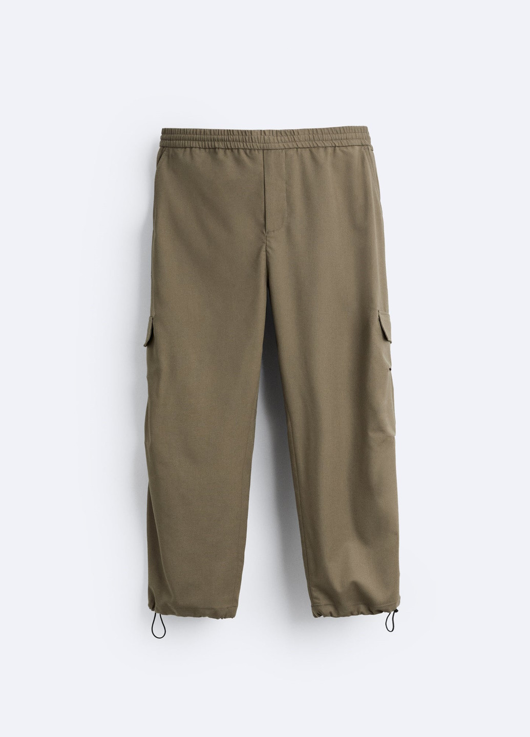 Серо-бежевые повседневный демисезонные брюки Zara